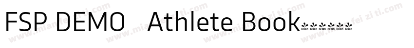 FSP DEMO   Athlete Book字体转换
